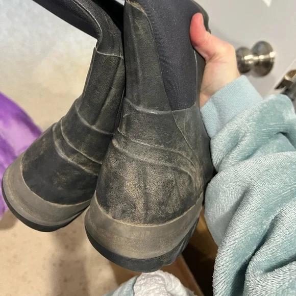 Men’s Grubs mud rain work boots black sz 10 or women’s sz 11 frost line 5.0 - Picture 9 of 12